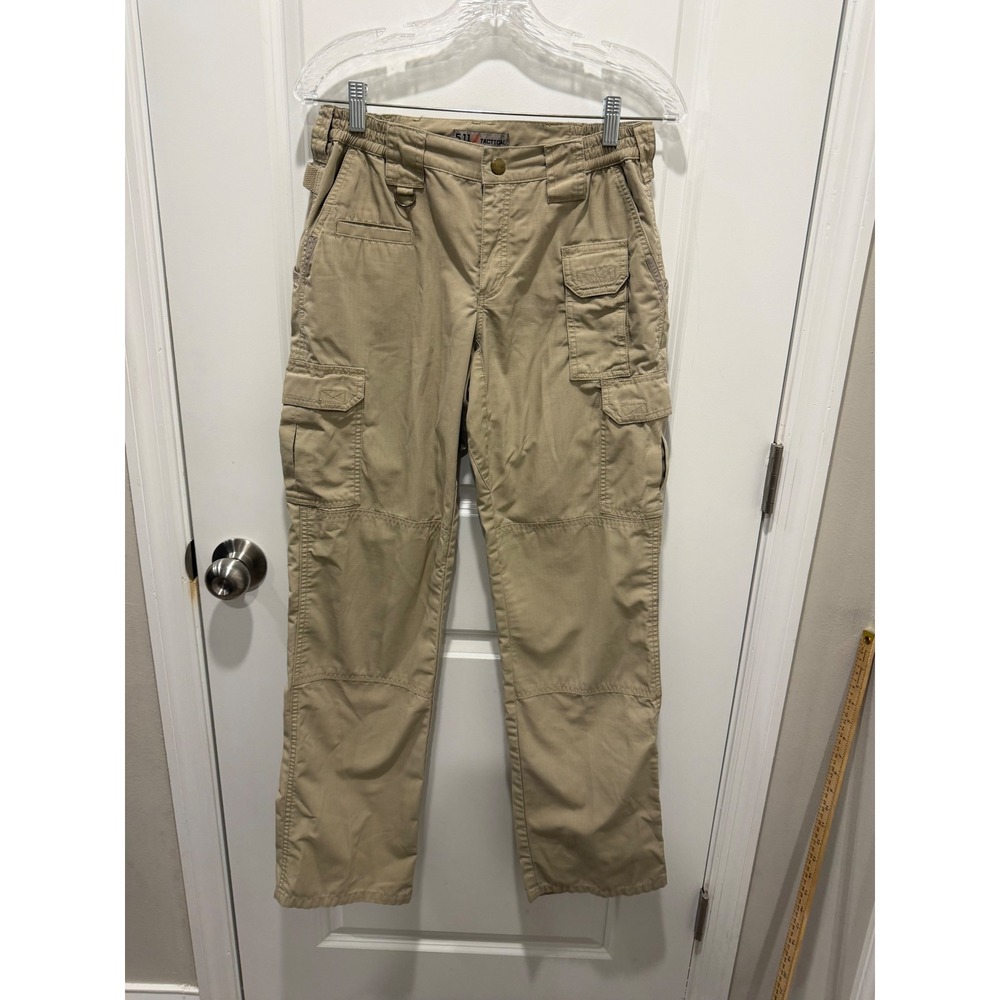 5.11 Tactical Womens Cargo Pants Ripstop Utility Khaki 6 Long